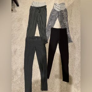 Bundle of 4 Pairs Maternity Leggings